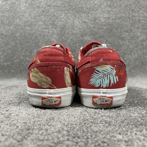 VANS Chukka Low Aloha Chili Pepper Mens Sz 11 Red Tropical Print Pro Skate Shoes